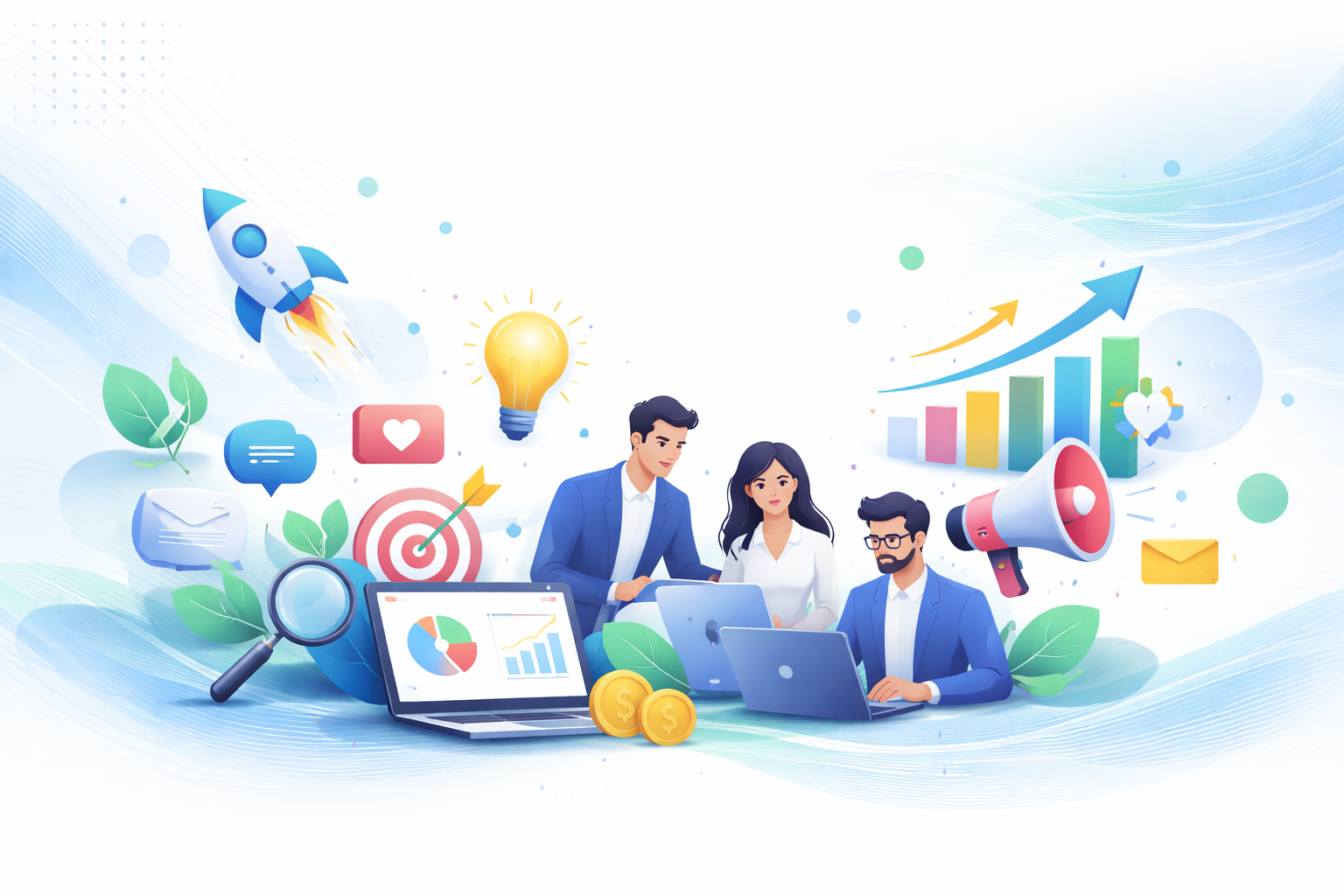 business team driving growth and innovation